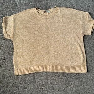 Gold metallic sweater